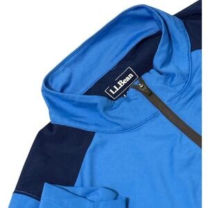 L.L.Bean‎ Womens Pullover Lightweight Long Sleeve Athletic Top Blue Large
